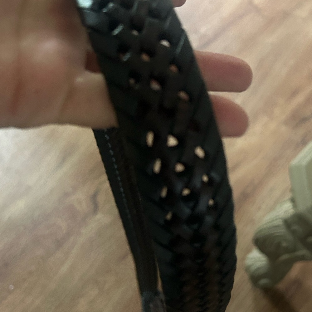 Brighton Black and Brown Woven Leather Belt - Picture 9 of 9